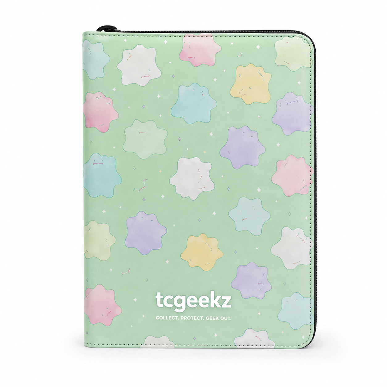 TCGeekz Pastel Blobs Zip Binder front TCGeekz Pastel Blobs Zip Binder - Image 1