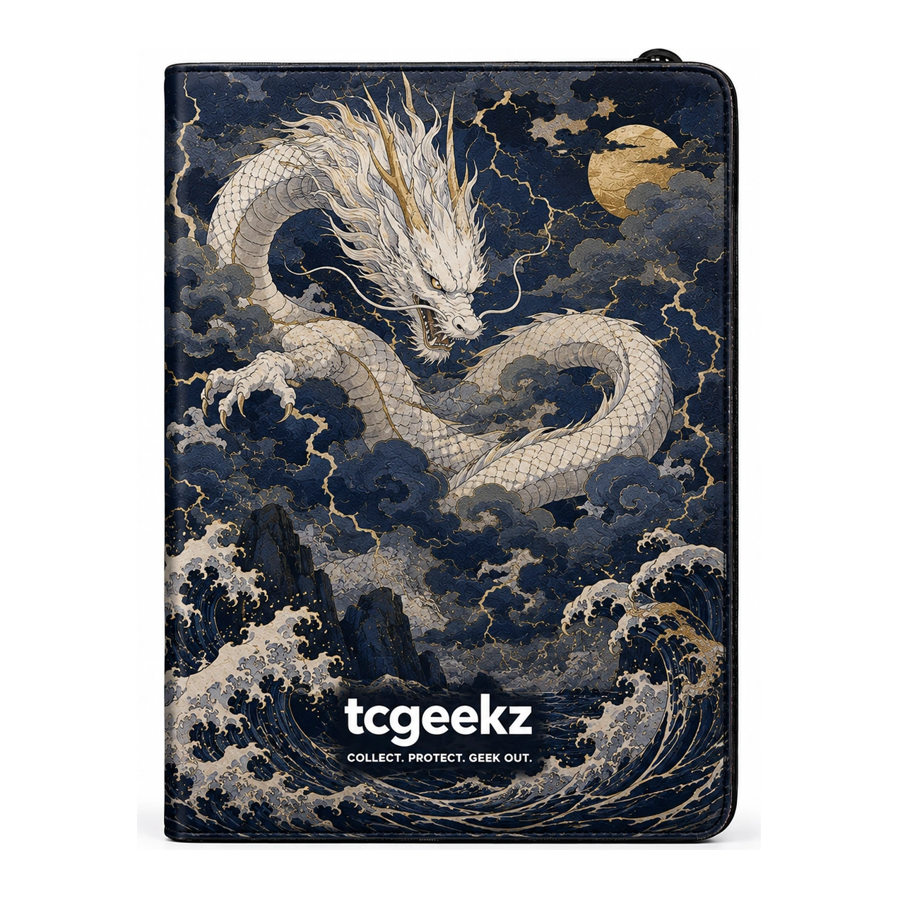 binder-front_1 TCGeekz Storm Dragon Zip Binder - Image 1